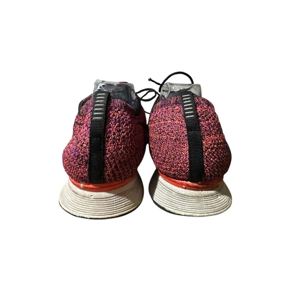 Nike Flyknit Racer Shoes Mens 13 Acai Berry Running Athletic Workout Sneakers
